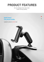 Car Dashboard Phone Holder Smartphone Stand For Mitsubishi Asx Lancer Outlander Pajero Sport L200 Colt Carisma Galant Grandis
