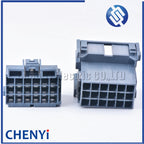 1 set 18 Pin Car grey Connector Male Female Quick Connector Car Harness Connector Plug 1-967624 1-967629 With Pins