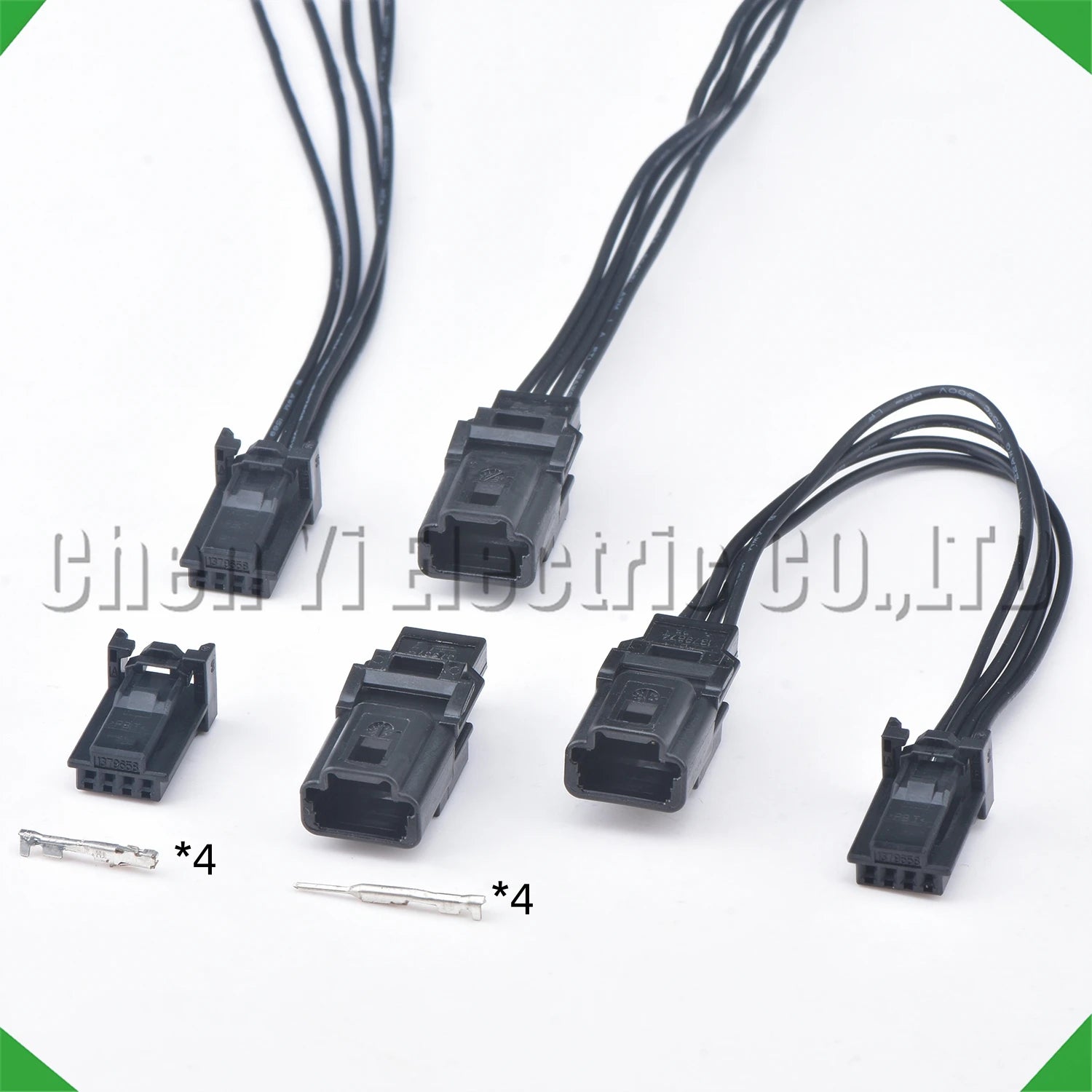 4-pin auto connector connector black automotive connectors harness 1379658-1 1379674-1