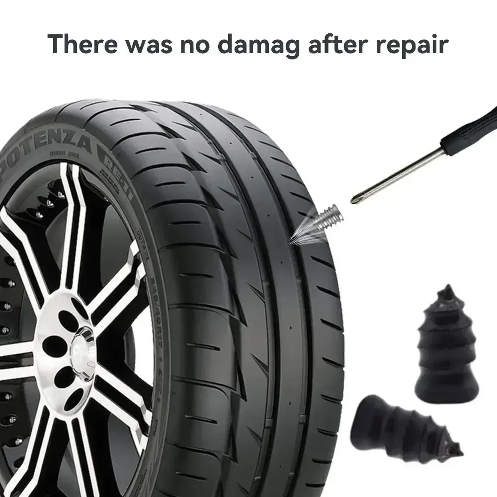 10/20Pcs Car Motorcycle Vacuum Tire Repair Nails Puncture Repairing for Truck Scooter Bike Tyre Rubber Strip Metal Nails Amagi