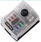 Fuse Box 6 Way Blade Fuse Block Holder Waterproof M5 Stud With LED Indicator Light For Auto Car Boat Turck Marine 12V 32V Amagi