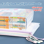5/10/20pcs Mesh Zipper Bag Jigsaw Bag Zipper Bag for Organizing Classroom Organization Plastic Zipper Bag A4 Size Board Gam Amag
