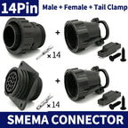 AMP/TE CPC Circular Connector – 4/9/14 Pin, 182919-1 / 206153-1 / 182647-1, Plug with Pins for SMEMA & Automotive Sensor