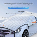 Universal Thicken Car Snow Cover Extra Large Windshield Hood Protection Cover Snowproof Anti-Frost Sunshade Protector Accessorie