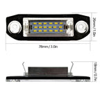 1Pcs LED car license plate light 12V white light for Volvo S40 S60 S80 XC70 XC60 Rear Lights Number Plate Lamp Replacement