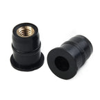 10PCS Motorcycle Windshield Rubber Nuts Fastener M5 Vibration Damper Panel Mounting 5mm Accessories Bolt Screws Fastener