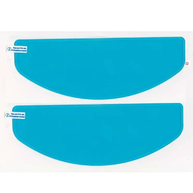 Crystal-Clear Helmet Anti-Fog Film–Nano Rain-Repellent Visor Shield for Day/Night Riding, Zero Distortion, Easy DIY Application