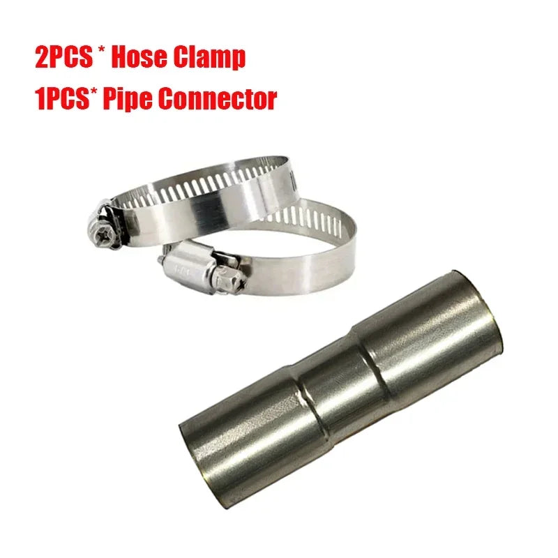 Air Diesel Parking Heater Stainless Steel Exhaust Pipe Tube Gas Vent Hose +Aluminum Foil Sleeve With Hose Clamp For Car Amagi