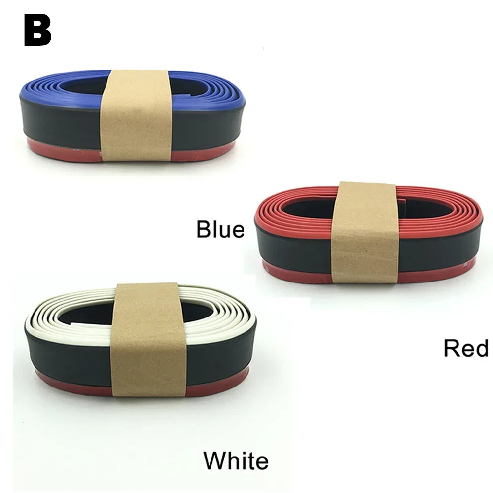 Universal Carbon Fiber Front Bumper Lip Protector Scratch Collision Resistant Easy Screw Installation Premium Look for Car Tools