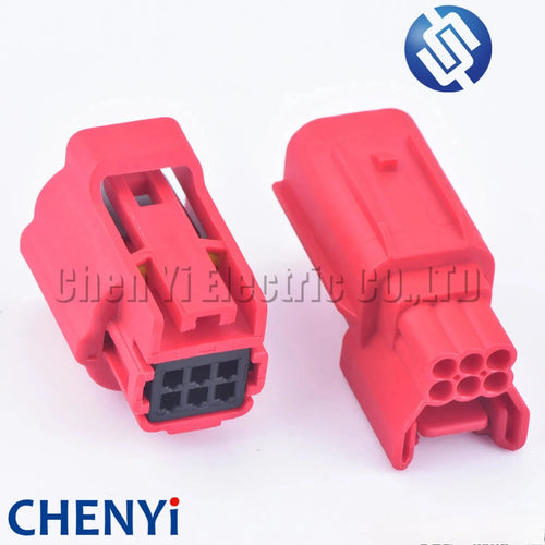 1 Set 6 Pin Car OBD Diagnostic Plug Auto Universal Socket Automotive Connector female protection cover 6189-7963 MWTPB-06-1A-R