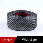 Car Stickers Anti Scratch Door Sill Protector Rubber Strip Carbon Fiber Threshold Protection Bumper Film Styling  Accessories