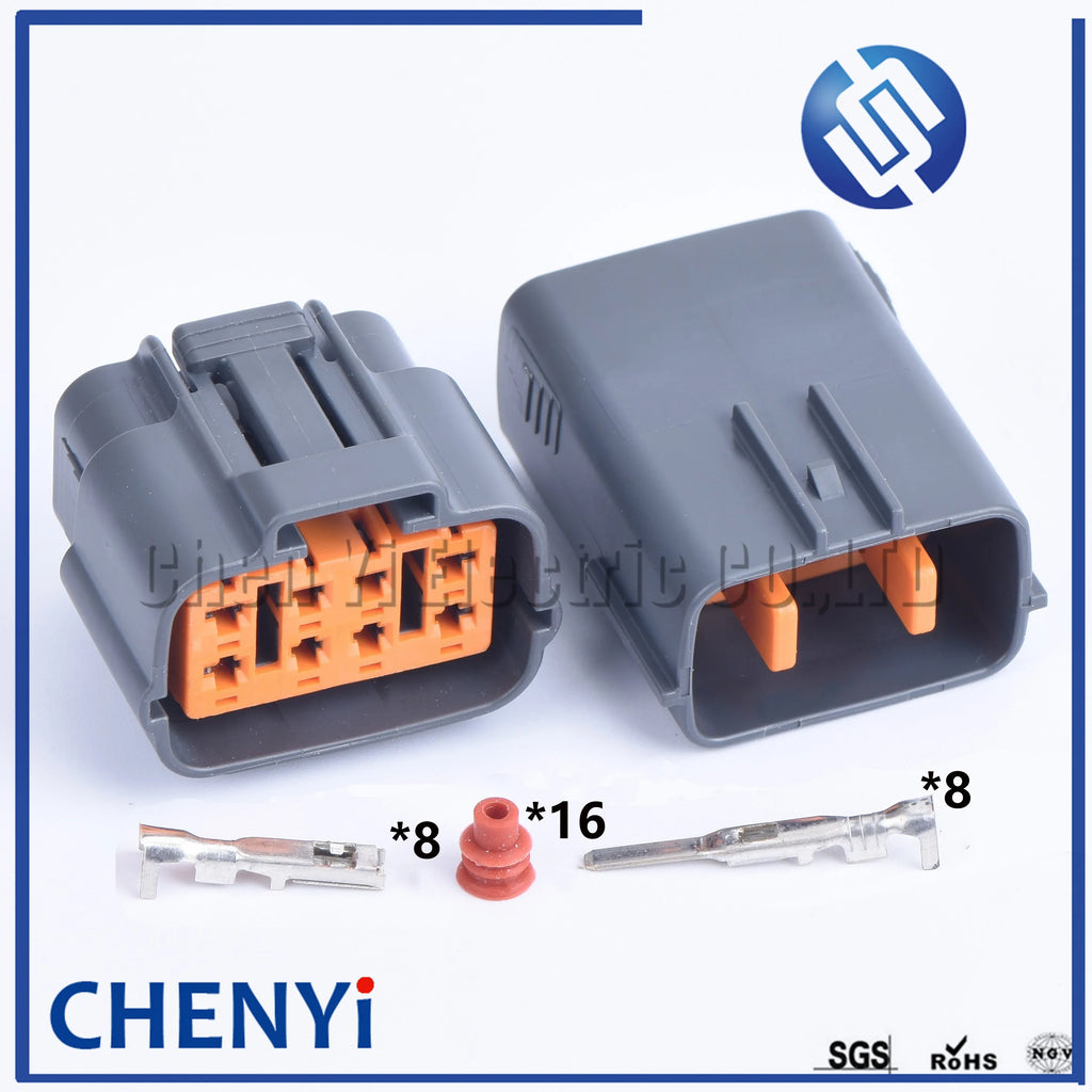 8 Pin Auto Electric Waterproof Plug Wiring Cable Harness Connector 6195-0054 6195-0051 For Mazda Nissan Toyota
