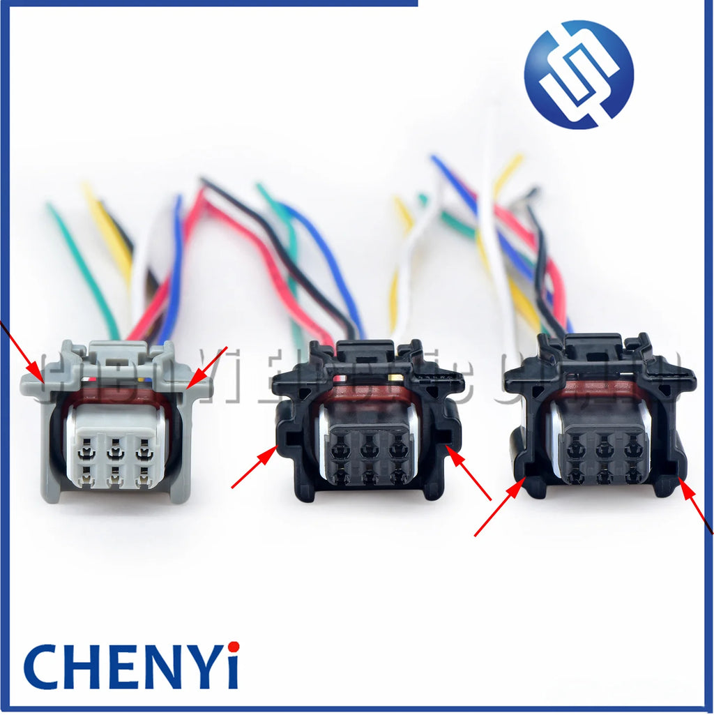 6 Pin Automotive connector Car reversing radar rearview camera harness plug 90980-12A59 90980-12790 82824-78020 For Toyota