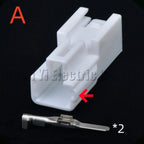 2 Pin Auto Connectors Electric seat reading light horn Wire harness Plug 7283-1020 9098...