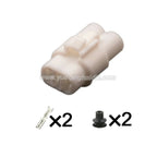 2PIN Connector Waterproof 2mm Male Female Automotive Wiring Harness For Honda Yamaha 6187-2171 6180-2181