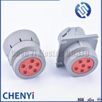 Gray 6 Pin HD16-6-96S HD10-6-96P 1.5mm Series Connector Waterproof Flame Retardant Plug For DEUTSCH