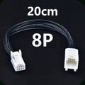 8 Pin Automotive Connectors multimedia navigation screen CD host Wire harness Plug For Toyota 1376352-1 1565804-1