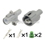 1-Pin Connector Waterproof 2.2mm Male Female Connector Automotive Terminal Wiring Harness Cable Socket 7282-1113-40 7283-1113-40