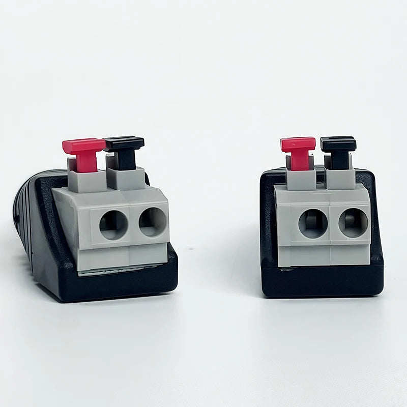 4/10/40PCS RCA Male & Female to Terminal Block Adapter, Solderless AV Audio Video Connectors for Speaker, Home Theater, CCTV Use