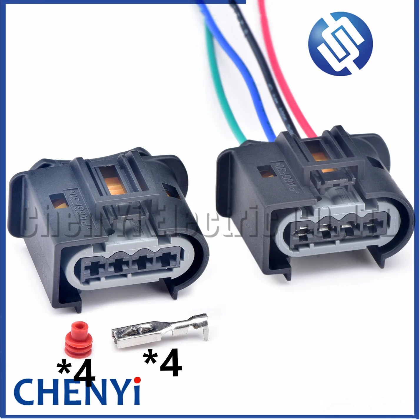 4 Pin Automotive waterproof connector Ignition coil throttle Wire harness plug 09448401 9653811580 661640 For PEUGEOT CITROEN