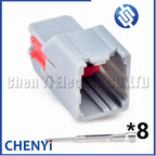 8 Pin male or female car connector audio control panel wiring harness connector plug 1456987-3 1411168-1 For Ford Focus