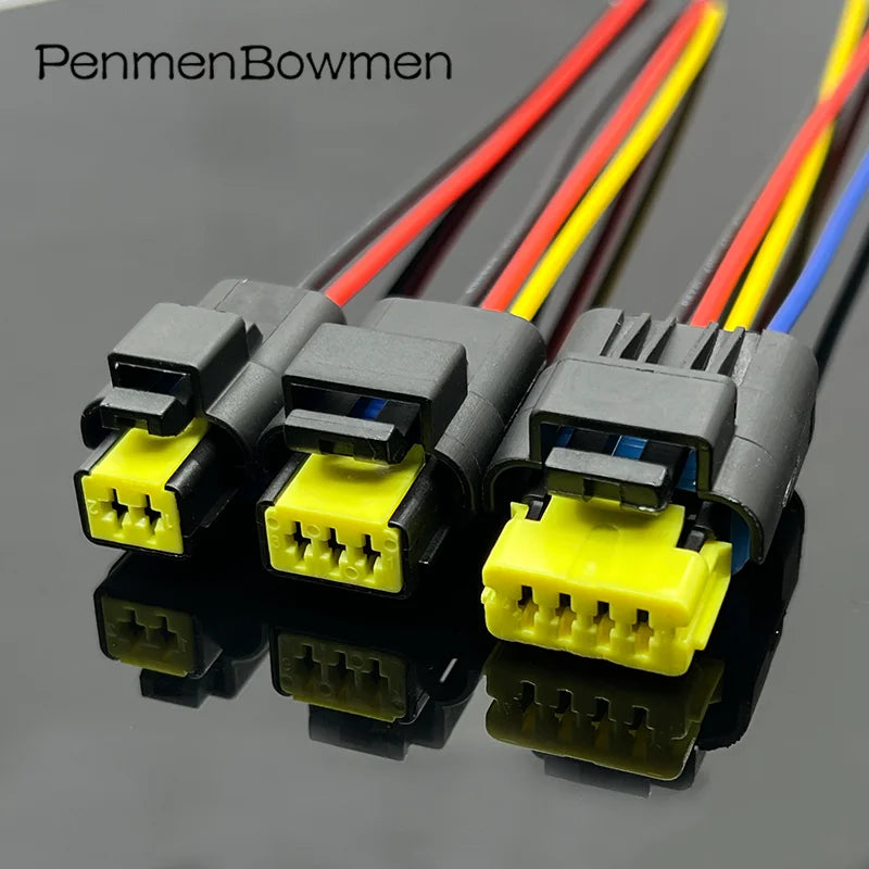 1 Set 2 3 4 5 6 Pin Car Turn Light Lamp Electrical Cable Connectors Female Mal Wire Harness Plug for Renault Peugeot Citroen