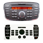 Set Of Auto Car Button Repair Stickers For 6000 CD Radio On For Ford For Mondeo Audio Button Replacement Decals Stickers