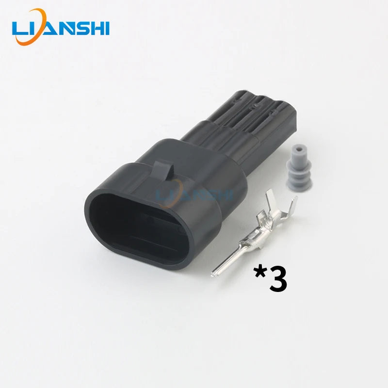 12162280 Automotive Sensor plug 3p ignition coil waterproof connector 3-hole sheath with terminal