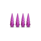 4pcs Premium Aluminum Spike Wheel Stem Caps 45/60mm for Cars Trucks Bikes Motocycles Valve Dust Protection with Edgy Style amagi