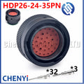 35 Pin auto Waterproof connector HDP24-24-35SN HDP26-24-35PN HDP24-24-35PN HDP26-24-35SN With Pins For Deutsch HDP Series