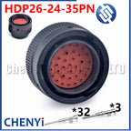 35 Pin auto Waterproof connector HDP24-24-35SN HDP26-24-35PN HDP24-24-35PN HDP26-24-35SN With Pins For Deutsch HDP Series
