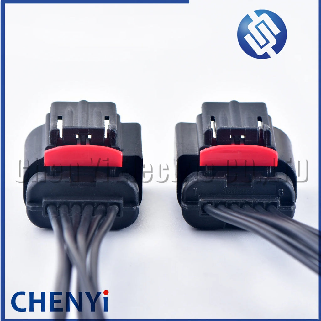 6 Pin Auto Accelerator Pedal throttle valve Connector Air flow meter Wiring Harness Plug 1438153-5 1-1419168-1 For Ford Mazda