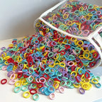 100/300PCS Small Colorful Nylon Elastic Hairband Girls Kids Ponytail Hold Hair Tie Rubber Bands Rope Scrunchie Hair Amagi