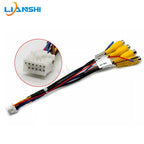 The 12P panoramic 360 camera video input adapter cable harness plug for the central control instrument console Android device