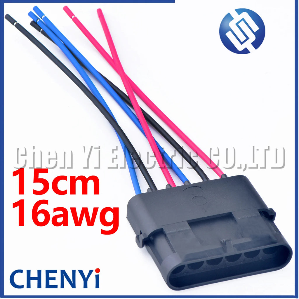 6 Pin 2.5 Series automotive electrical cable housing plug waterproof plastic wire harness connector 12010975 1201579