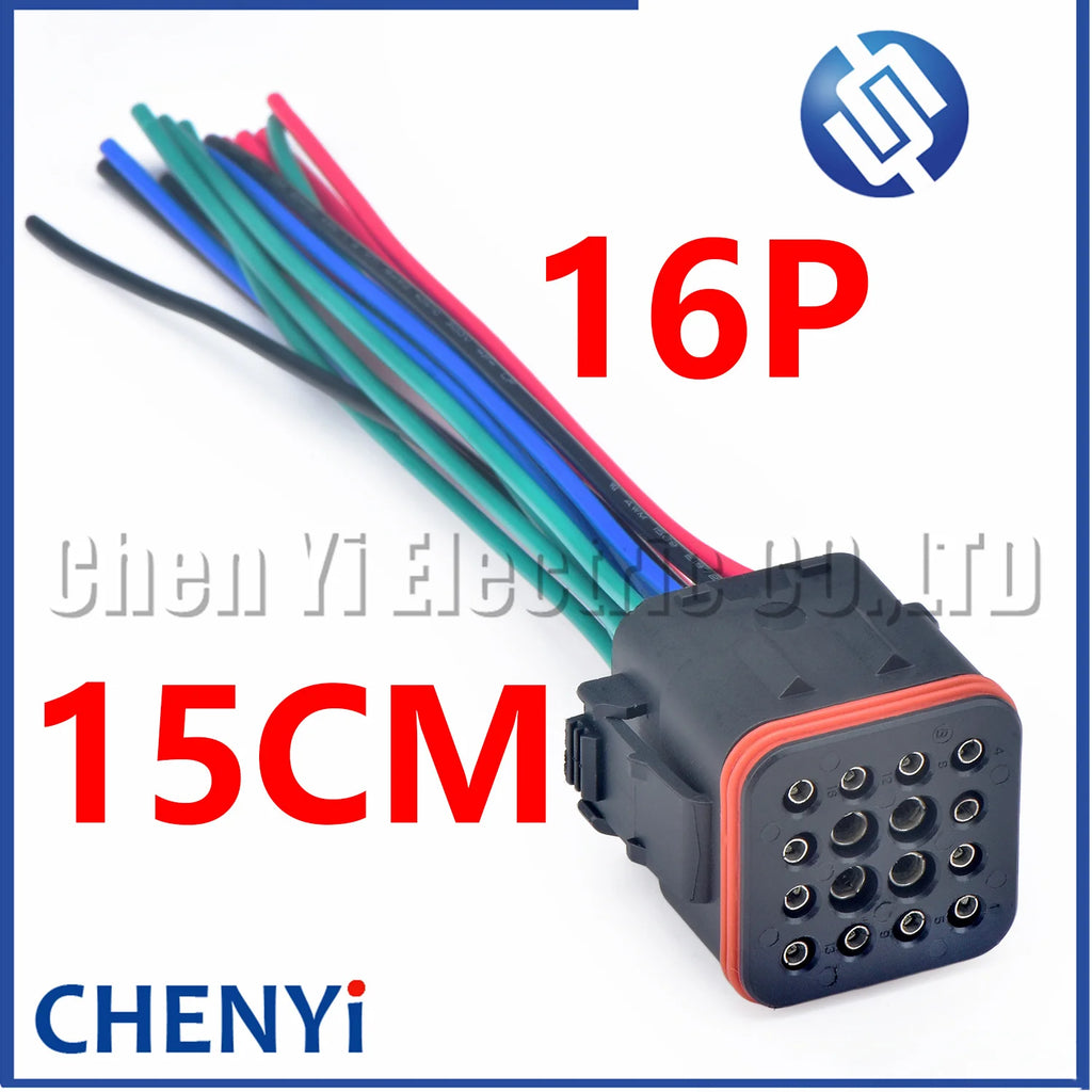 16 Pin (4B+12S) Male Female Waterproof Automobile Connector Electronic Plug 132124-001 132124-000 With Pins