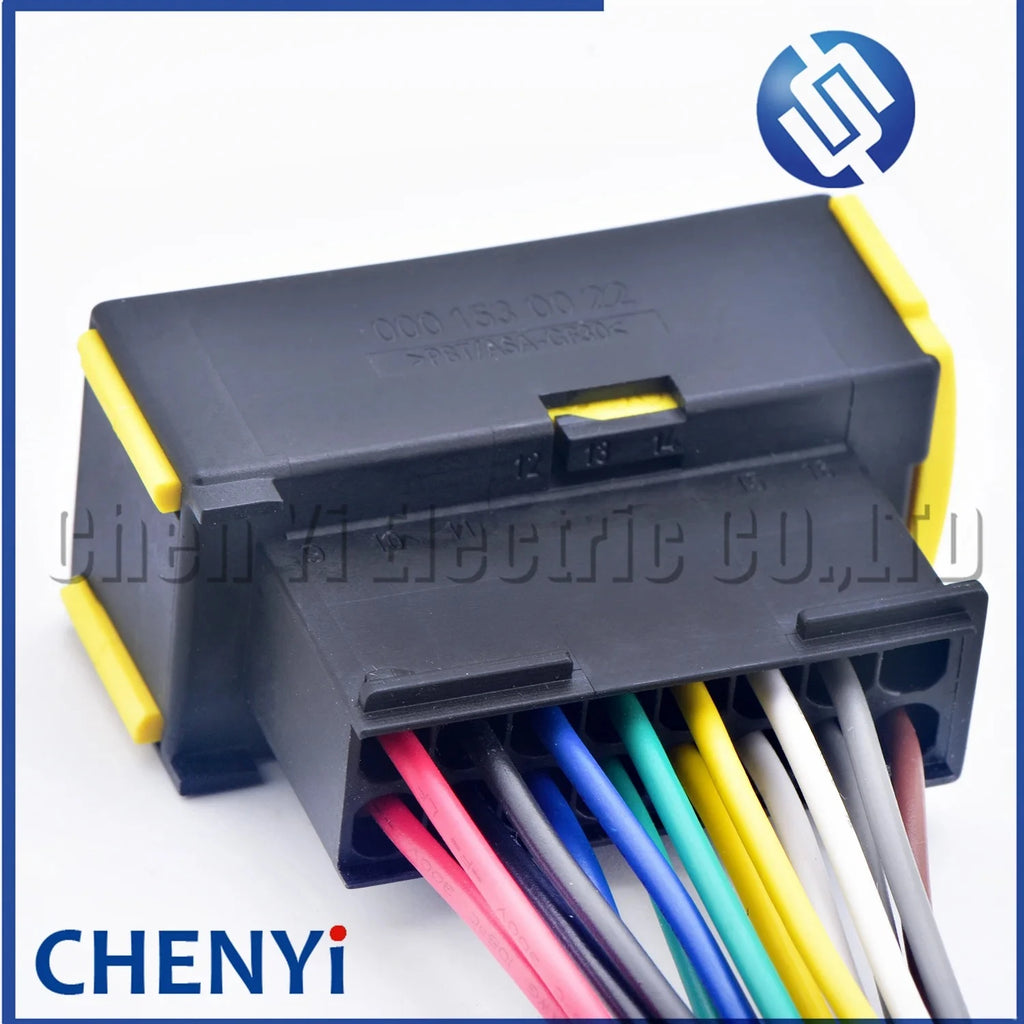 15 Pin/way Automobile waterproof connector ECU Modulo Pld Wire harness plug A001530022 964589-1 000 153 00 22 For truck
