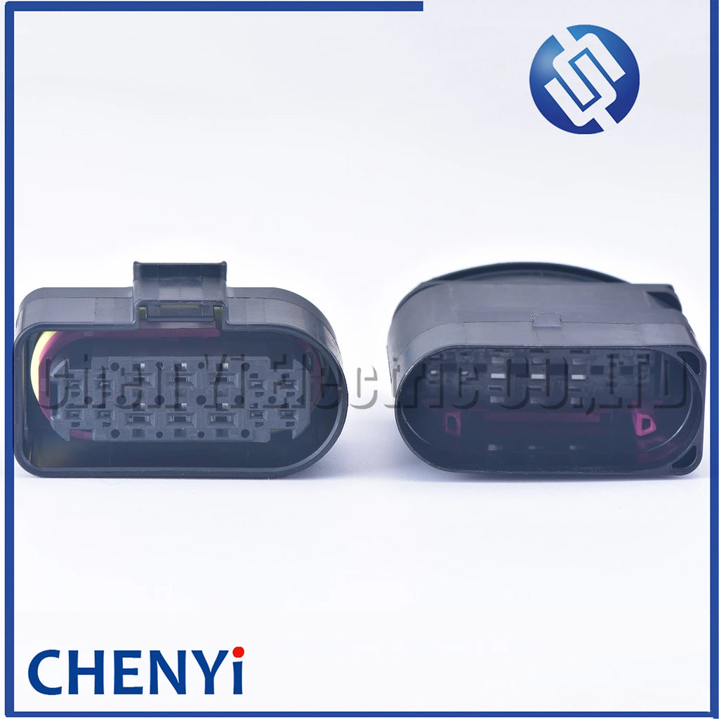 1 set 14 Pin LED light lamp wire socket automotive waterproof connector 1.5/2.8 wiring connector 3C0973737 3C0973837 6189-7103