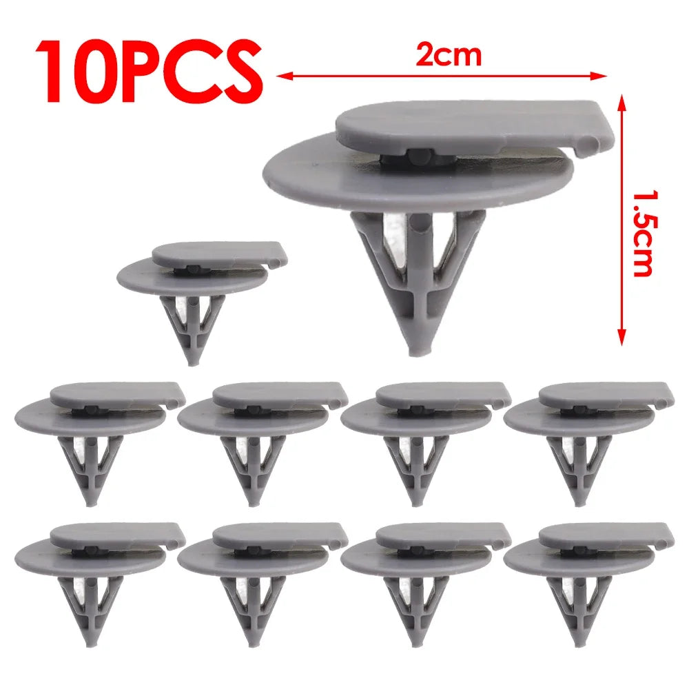 10/50pcs Car Fender Plastic Rivet Clip Car Wheel Arch Trim Clips Fastener Portable Plastic Rivet Glue Clip for BMW Mini R50 R53