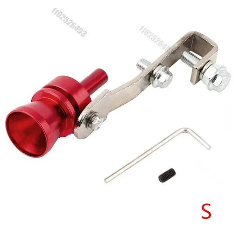 Universal Stainless Steel Car Turbo Sound Automatic Muffler Exhaust Pipe Blow-off Vale Professional Simulator Whistle Amagi