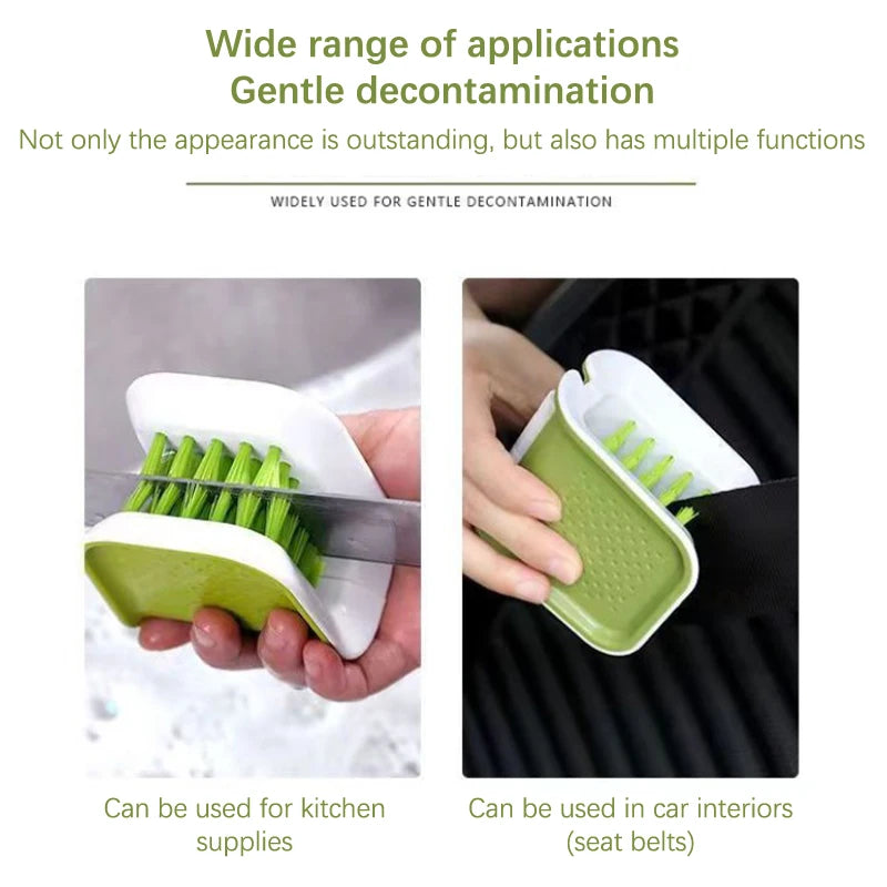 1Pcs Double Sided U Type Car Interior Openable Cleaning Brush Car Seat Belt Cleaning Brush Automotive Safe Belt Washing Tool