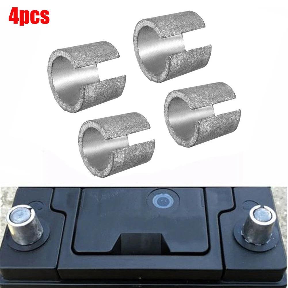 2 Pairs Battery Negative Terminal Adapter Positive Post Shim Converters Car Battery Terminals Converters Post Adapters