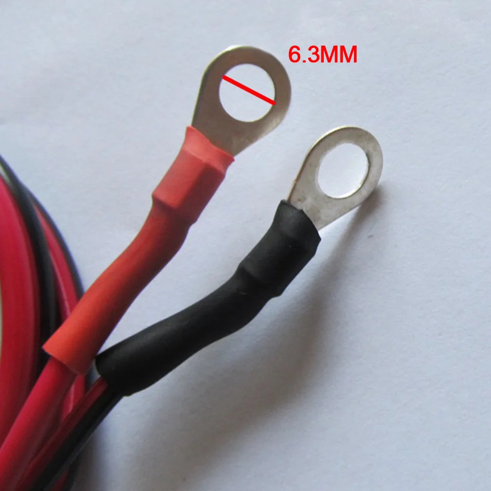 2 Pcs Car 50AMP Battery Inverter Wire Power Transfer Cable Alligator Clip Devices Plastic And Copper Cables Battery Clip Wire