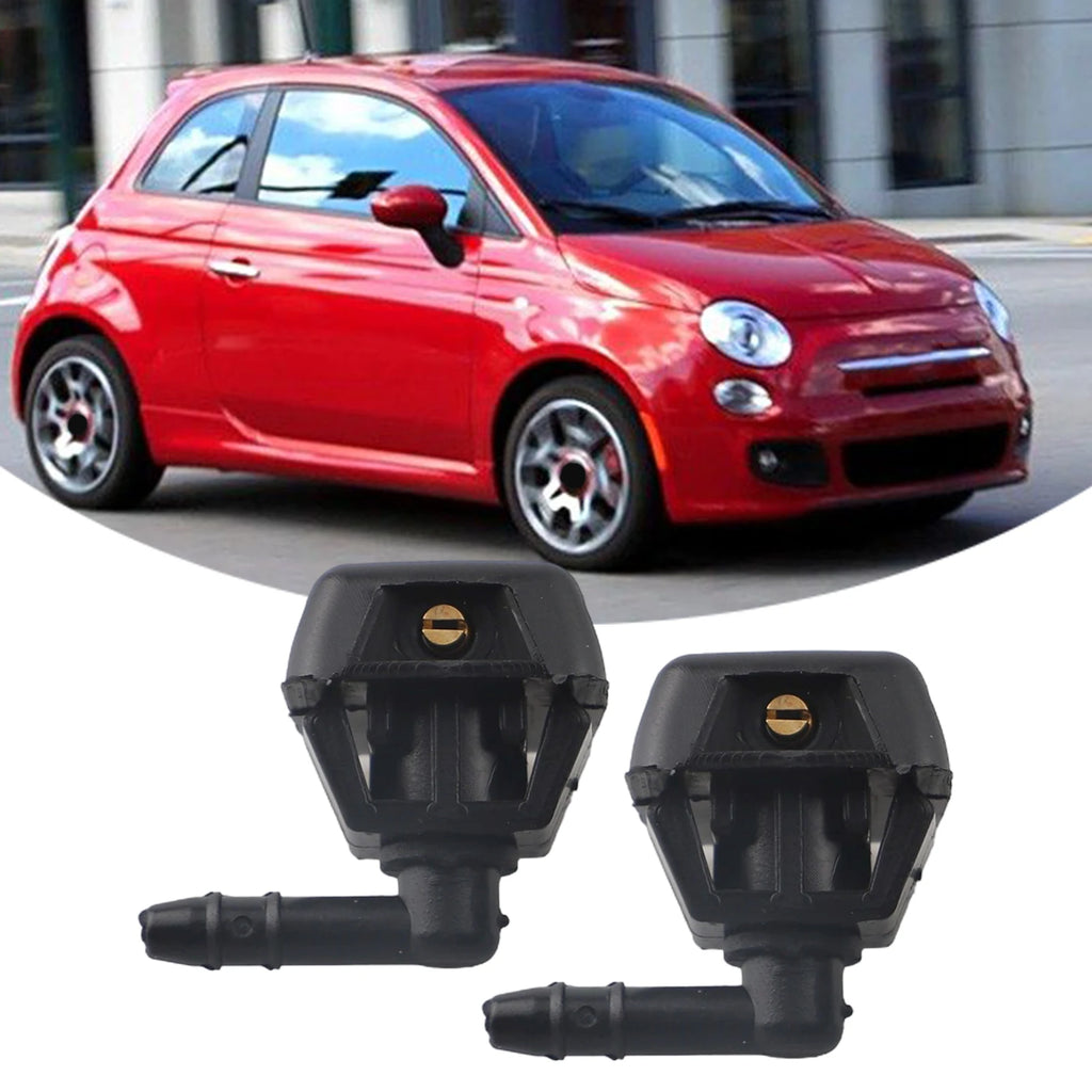 2pcs Car Front Windscreen Washer Nozzle 735277664 6438J0 For Fiat For Fiorino For Punto Windshield Wiper Nozzle Jet Sprayer Kits