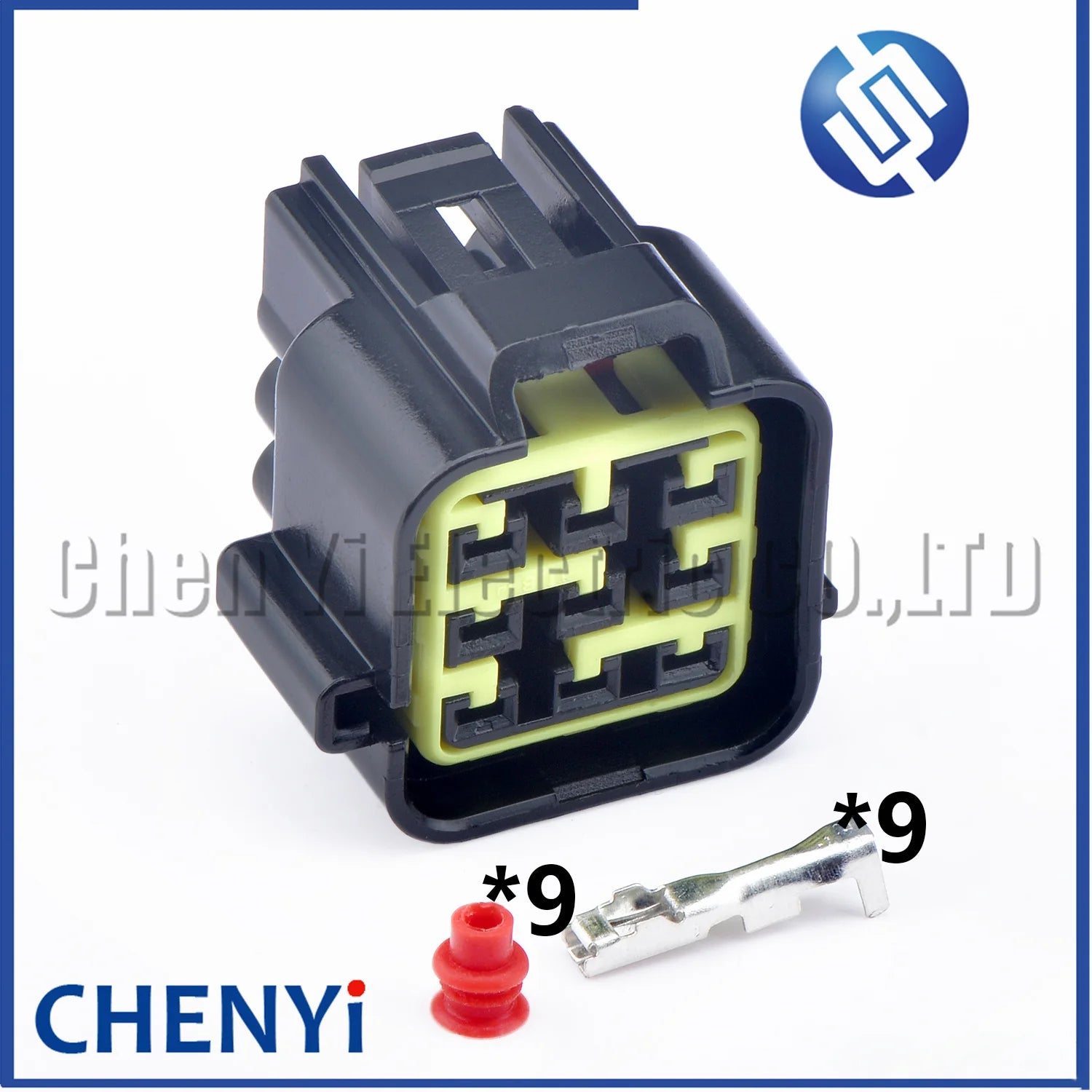 9 Pin black Automotive waterproof connector Motorcycle COP Ignition coil Wire Harness Plug FW-C-9F-B FW-C-9M-B With pins