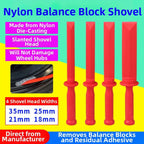 1/4pcs Nylon Tire Balance Weight Scraper Remover Tool Set 4 Pcs Wheel Rim Safety Plastic Balance Removal Tire Scraper Tool