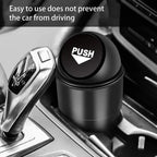 Round Car Trash Can with Lid, Car Garbage Box Car Door Trash Can Fashionable and Creative Water Cup Holder, Storage Bucket Amagi