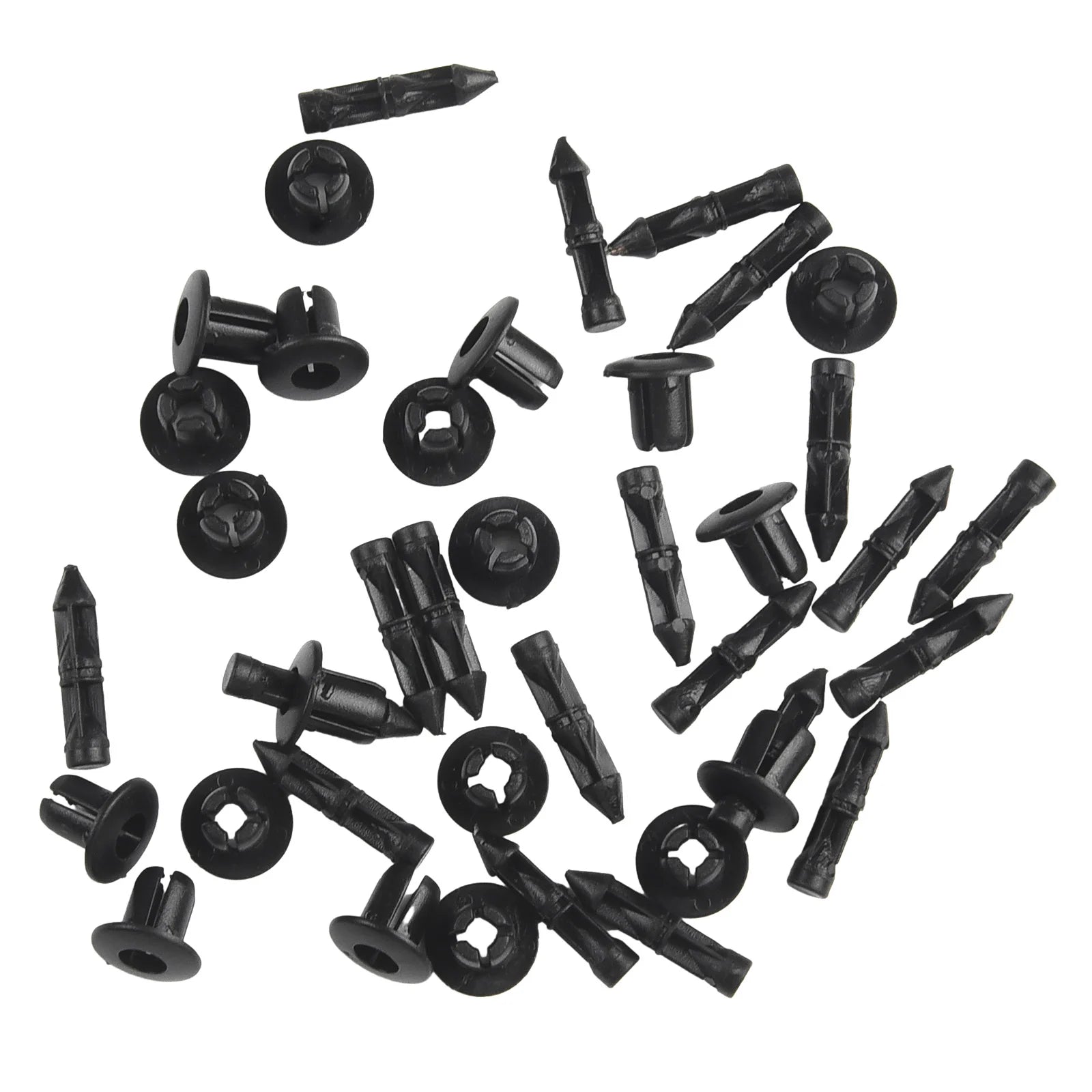 20Pcs 6mm Auto Fastener Clip Mixed Car Body Push Retainer Pin Rivet Plastic Rivet Bike Fairing Trim Clips For Honda For Suzuki
