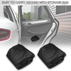 Universal For Audi A3 A4 A5 A6 A7 B7 B8 C5 Q2 Q3 Q5 7 Body Full Covers Black/Silver Outdoor Sun Snow Rain Protection Cover Amagi