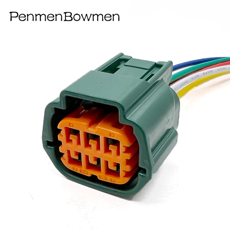 1 Set 6 Pin 6189-0766 Car Throttle Waterproof Electrical Cable Connectors Female Wire Harness Plug For Nissan 6181-0511